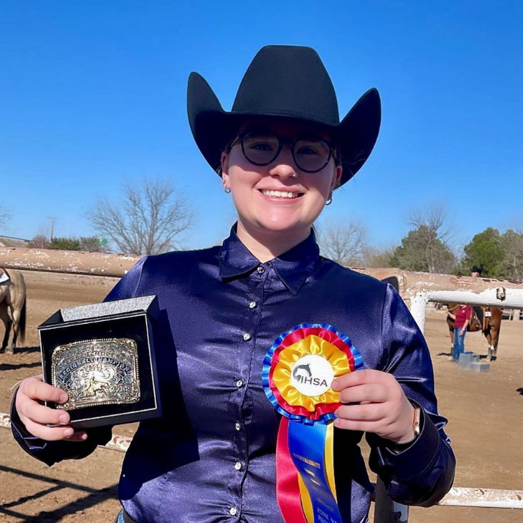 Regional Champion with buckle and ribbon- Rodeo Buckle Gallery 10